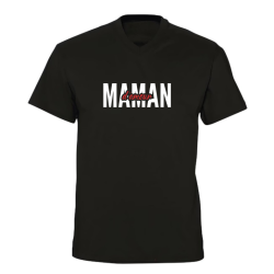T-shirt col V - Maman d’amour