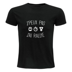 T-shirt humour J’peux pas j’ai rallye | Teetoi