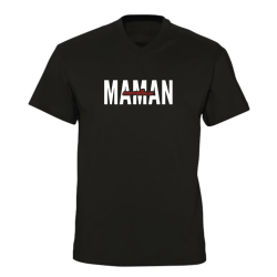 T-shirt col V - Maman merveilleuse
