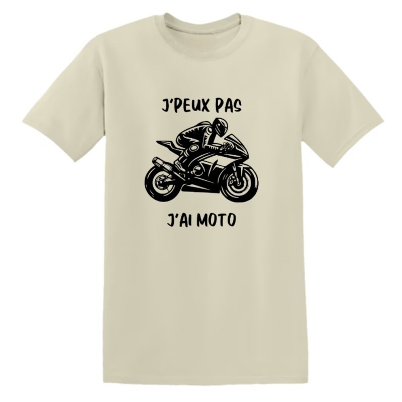 T-shirt moto - "J'peux pas j'ai moto" – Teetoi