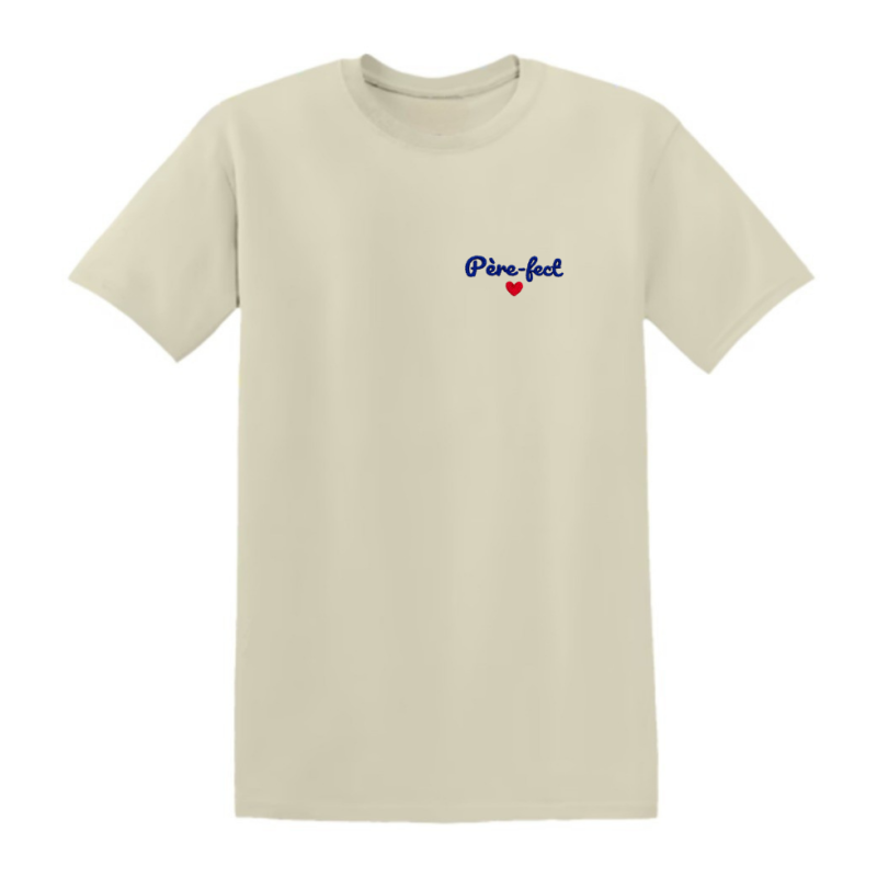 T-shirt brodé Père-fect | Cadeau original fête des pères