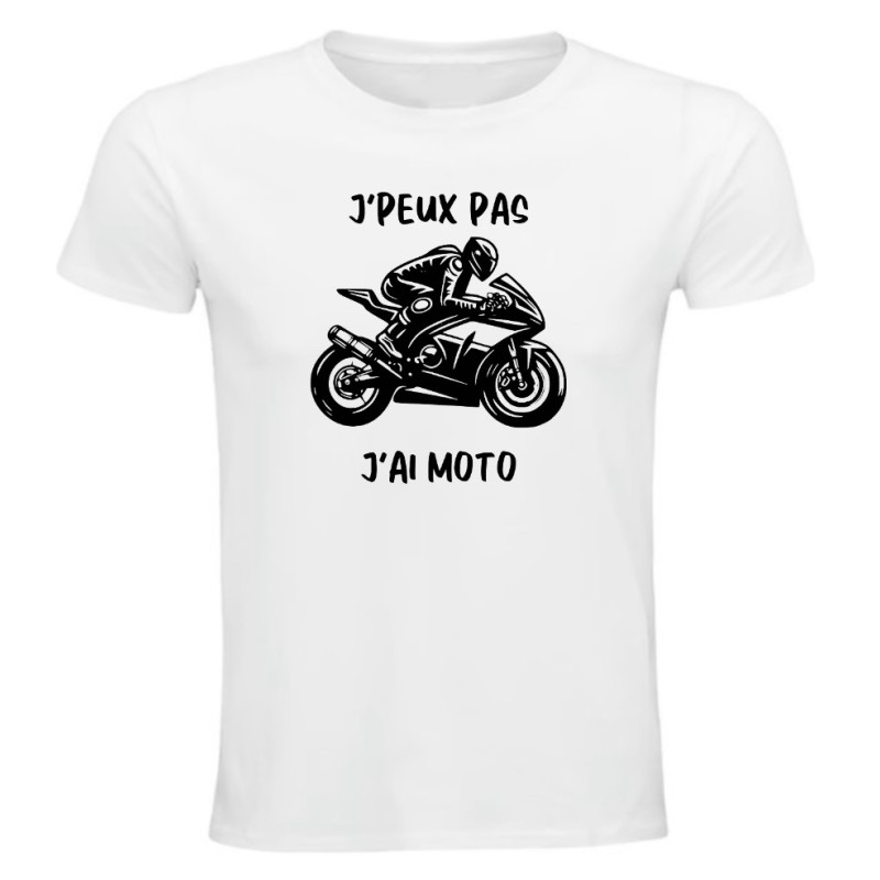 T-shirt moto - "J'peux pas j'ai moto" – Teetoi