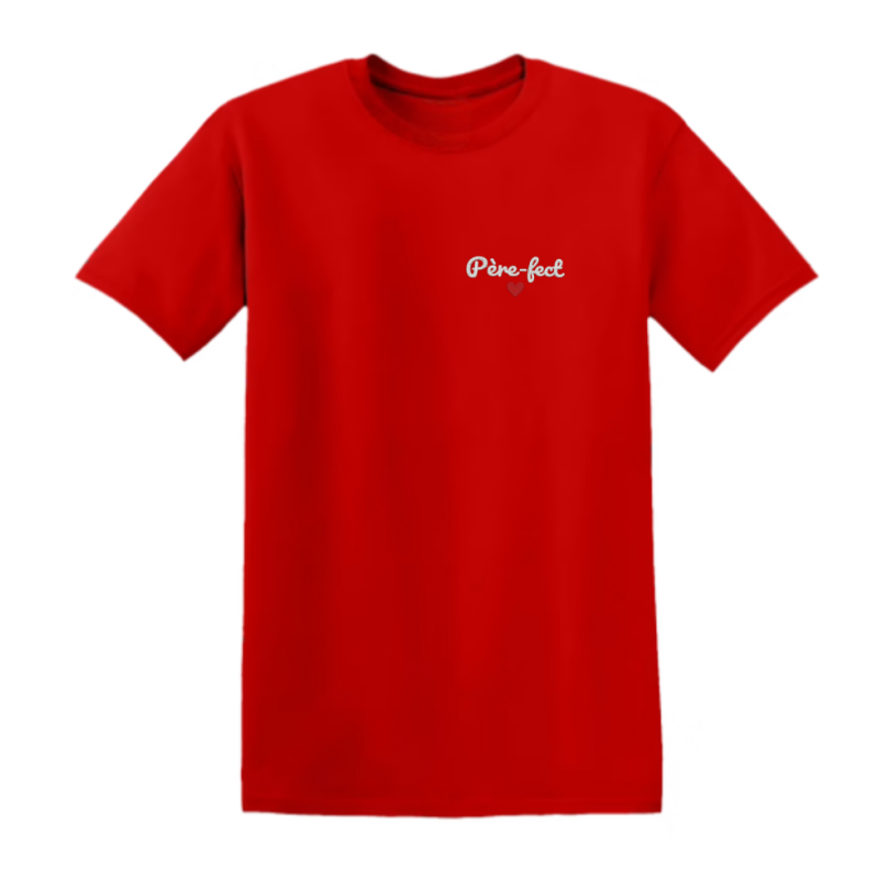 T-shirt brodé Père-fect | Cadeau original fête des pères