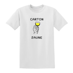 T-shirt humour - Carton Jaune, Football et Apéro - Teetoi