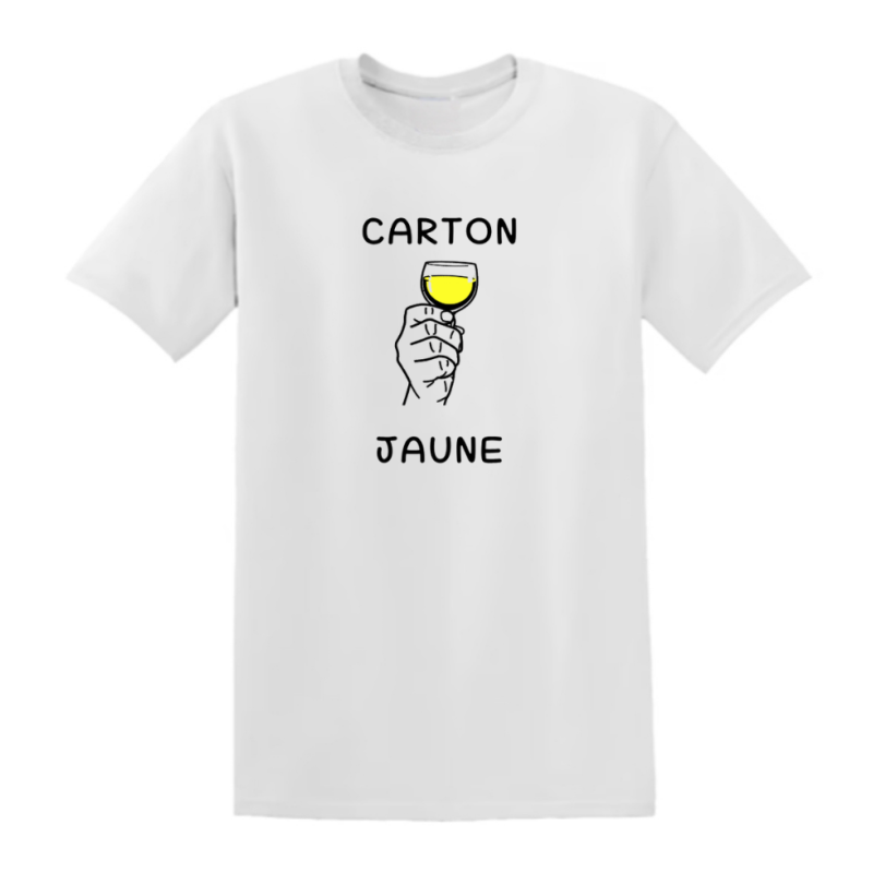 T-shirt humour - Carton Jaune, Football et Apéro - Teetoi