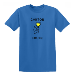 T-shirt humour - Carton Jaune, Football et Apéro - Teetoi
