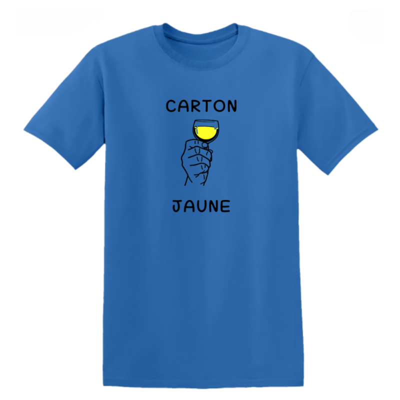 T-shirt humour - Carton Jaune, Football et Apéro - Teetoi