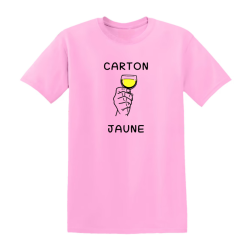 T-shirt humour - Carton Jaune, Football et Apéro - Teetoi