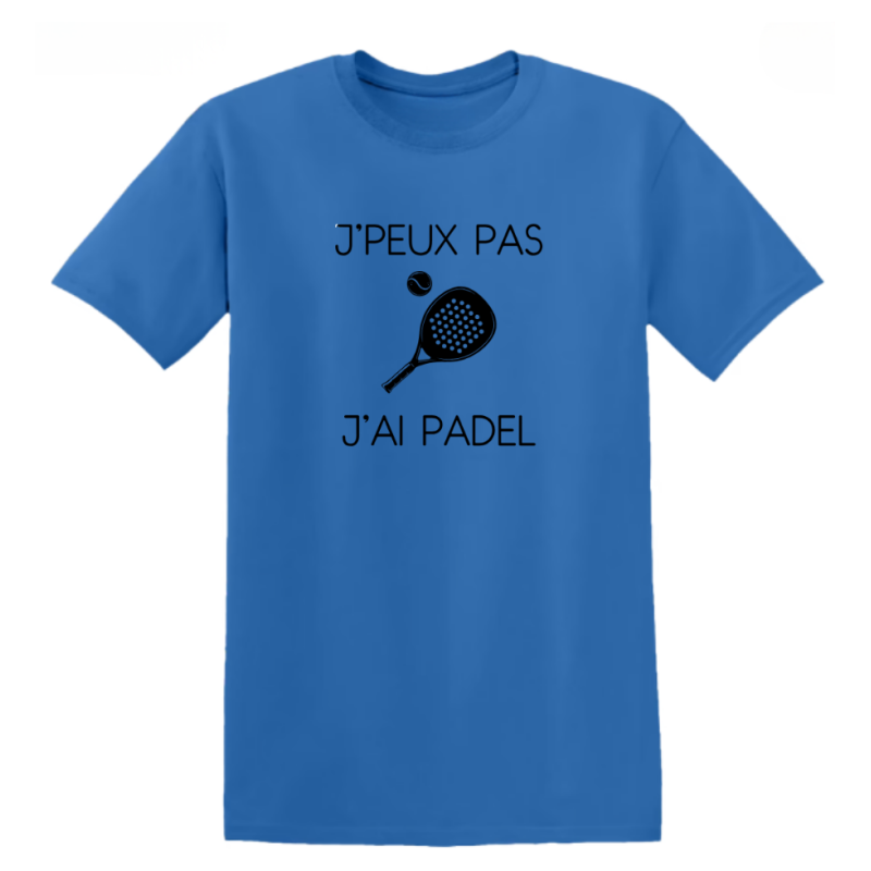 T-shirt - "J'peux pas j'ai padel" – Teetoi