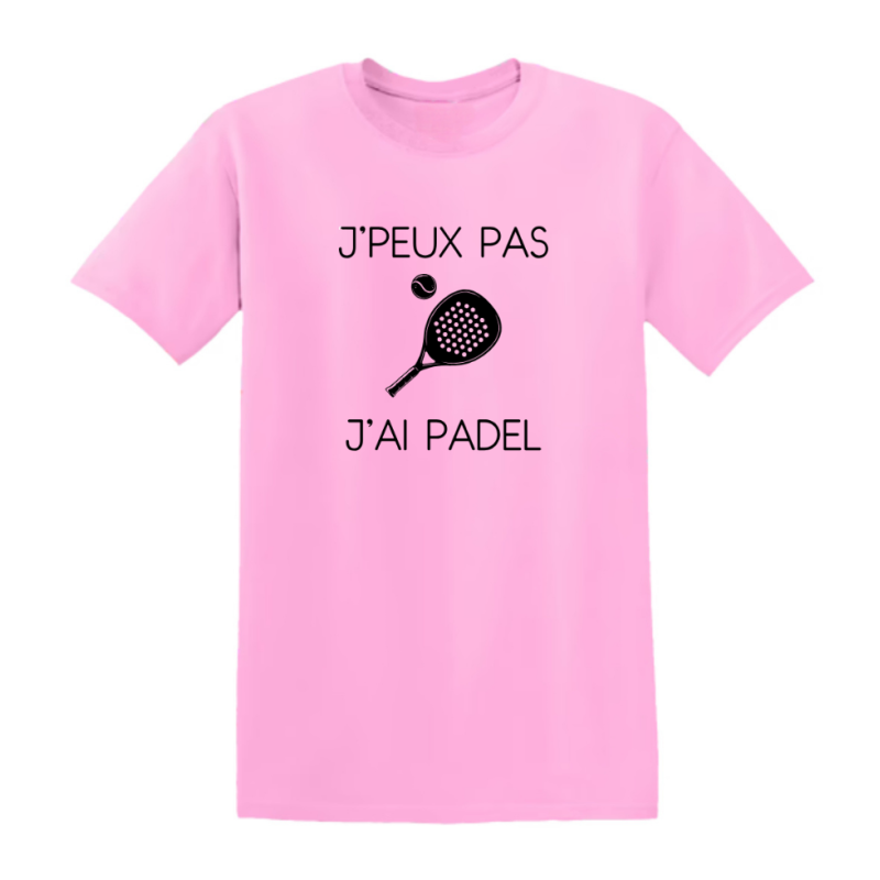 T-shirt - "J'peux pas j'ai padel" – Teetoi
