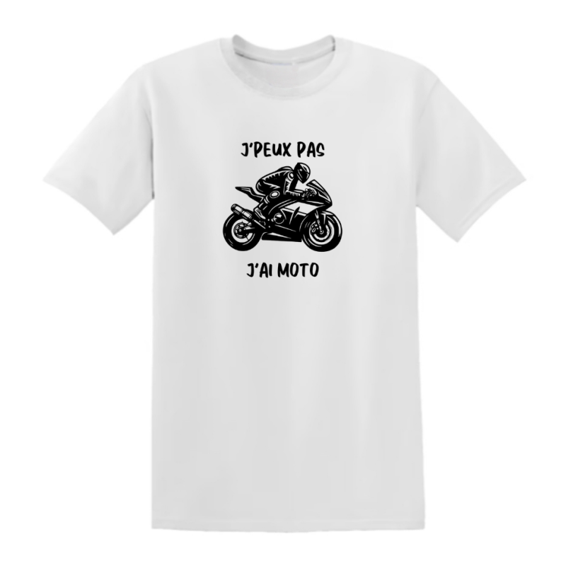 T-shirt moto - "J'peux pas j'ai moto" – Teetoi