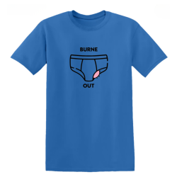 T-shirt bleu - Burne out