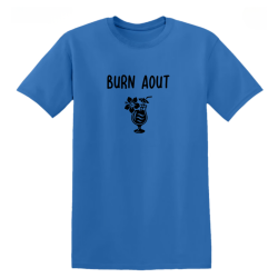 T-shirt bleu - Burn Aout