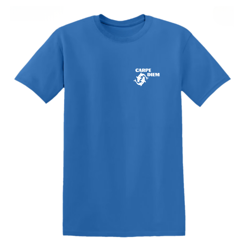 T-shirt Carpe Diem - Bleu recto