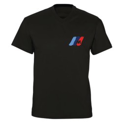 T-shirt col V - Logo M Sport Effet Brossé