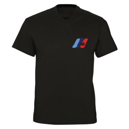 T-shirt col V - Logo M Sport Effet Brossé